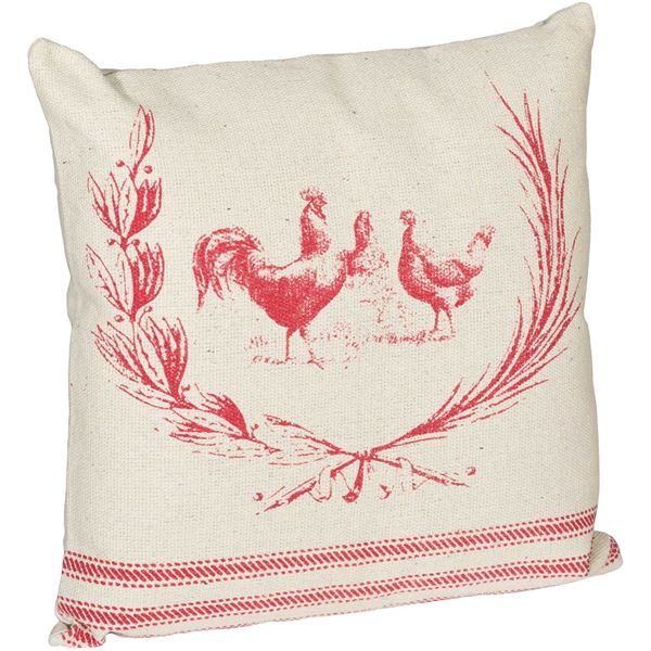Picture of 20x20 Farmhouse Red Decorative Pillow *P