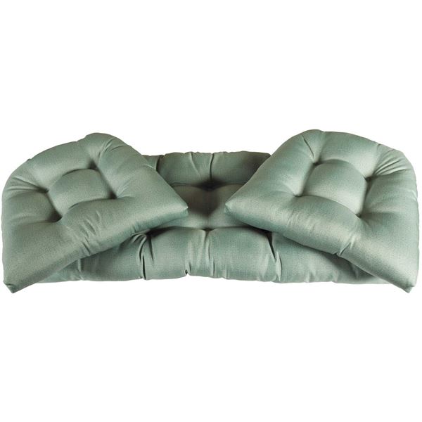Picture of 3 Pack of Patio Cushions Set in Solid Mint