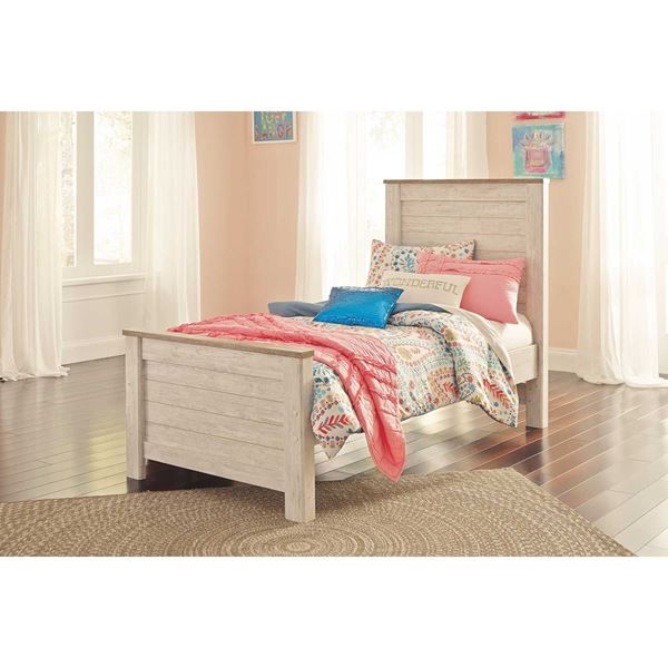 Willowton Twin Panel Bed B267 52 53, Willowton Queen Panel Bed