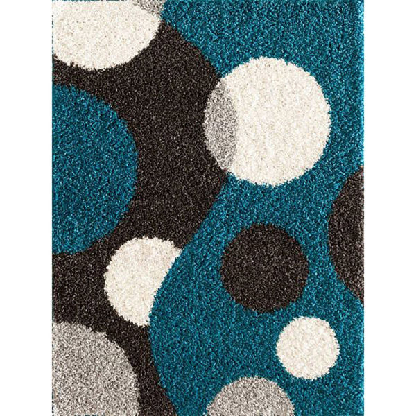 Picture of Crazy Shag Razo Blue 5x7 Rug