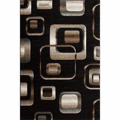 Picture of Lineville Black Squares 5x7 Rug