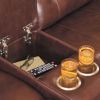 Picture of Owen Leather Power Reclining Console Loveseat with Adjustable Headrest