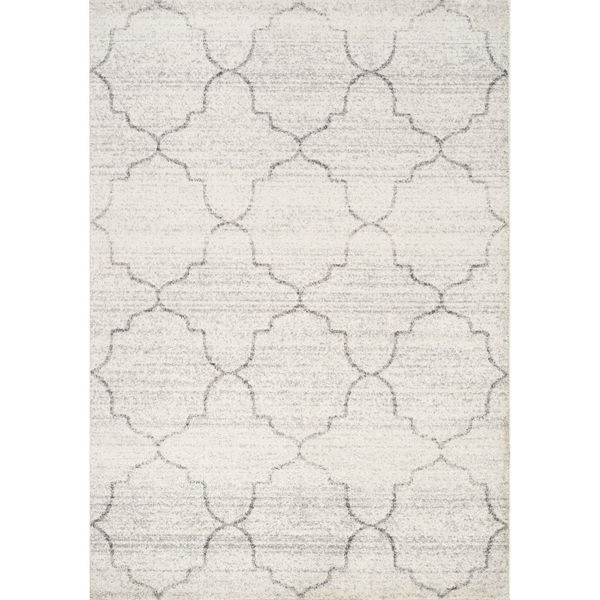 Picture of Focus Grey Ivory Tiles 5x8 Rug
