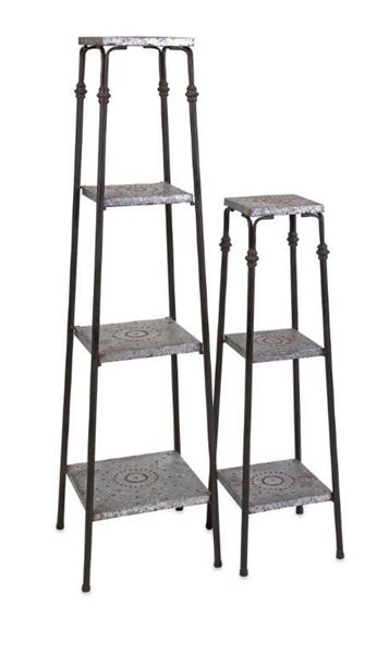 Picture of Set of Two Galvanized Shelves