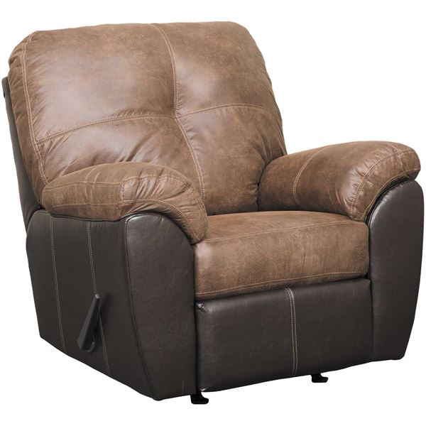 Picture of Gregale Coffee Two-Tone Rocker Recliner