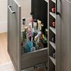 Picture of Vietti - Bar Cabinet with Bottle Storage, Gray *D