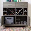 Picture of Vietti - Bar Cabinet with Bottle Storage, Gray *D