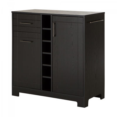 Picture of Vietti - Bar Cabinet and Bottle Storage, Black *D