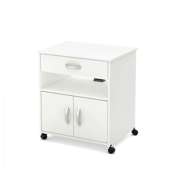 Picture of Axess - Microwave Cart on Wheels, White *D