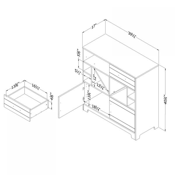 Vietti - Bar Cabinet with Bottle Storage, Black *D | 10470 | AFW.com