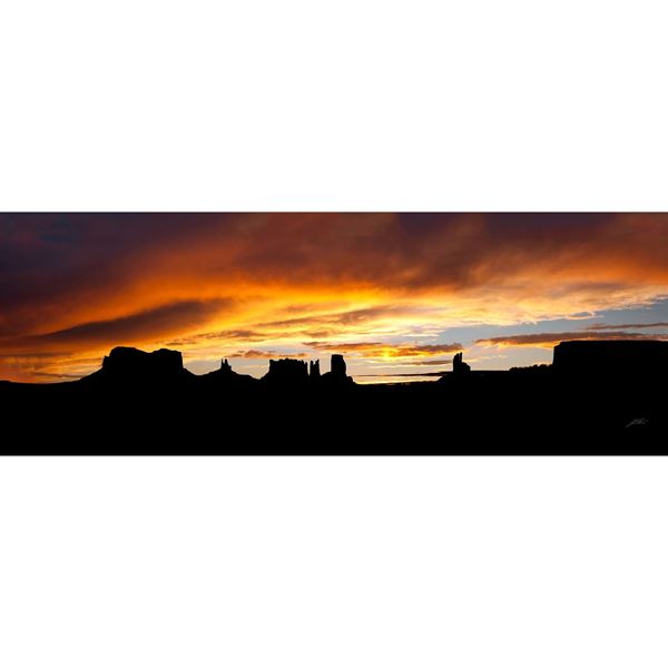 Monument Valley Storm Sunset 60x20
