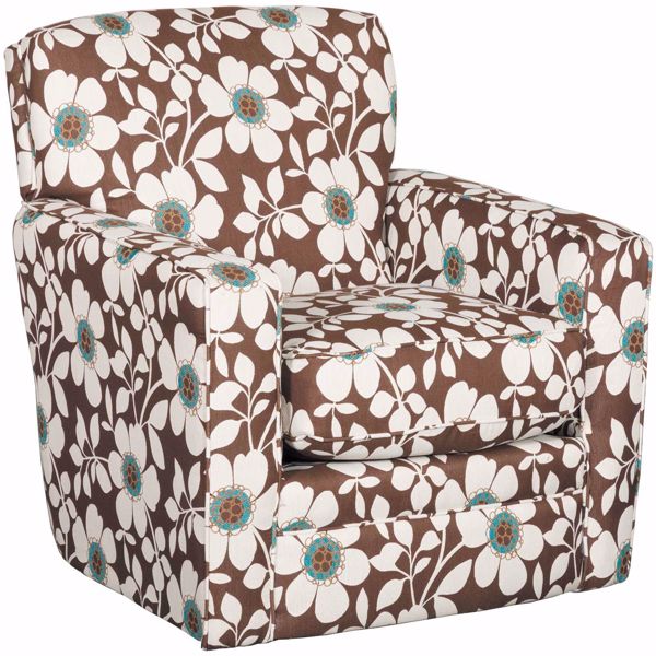 Picture of Chicklet Cocoa Swivel Glider