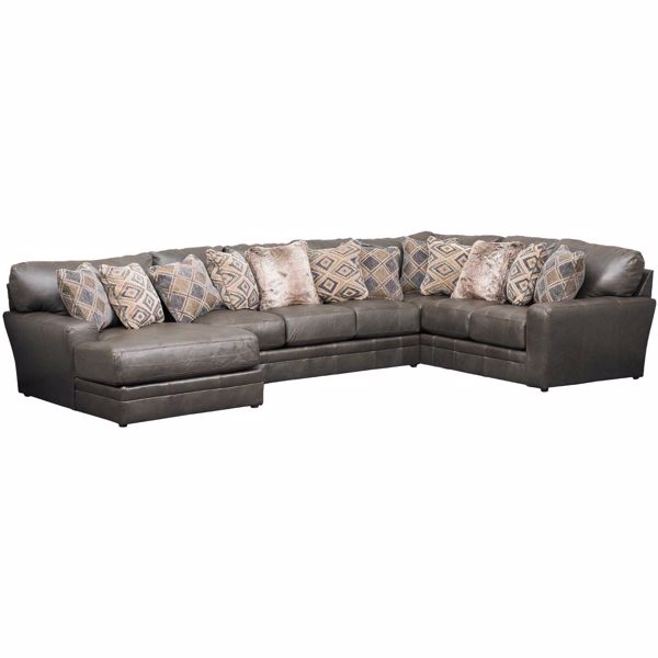 Picture of Denali 3 Piece Italian Leather Sectional with LAF Chaise