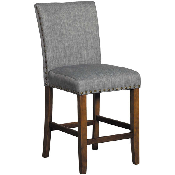 Picture of Grey Linen 24" Barstool