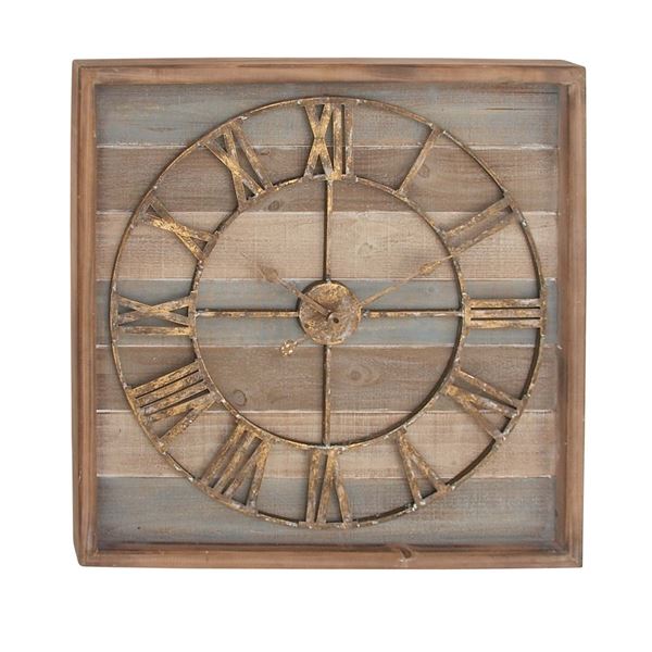 Picture of Blue Wood Wall Clock