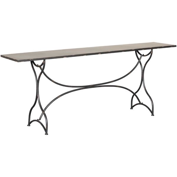 Picture of Black Metal Hall Table