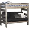Picture of Cheyenne Driftwood Twin Over Twin Futon Bunk Bed