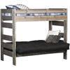 Picture of Cheyenne Driftwood Twin Over Twin Futon Bunk Bed