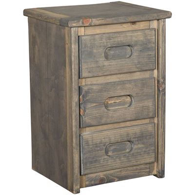 Picture of Bunk House 3 Drawers Nightstand
