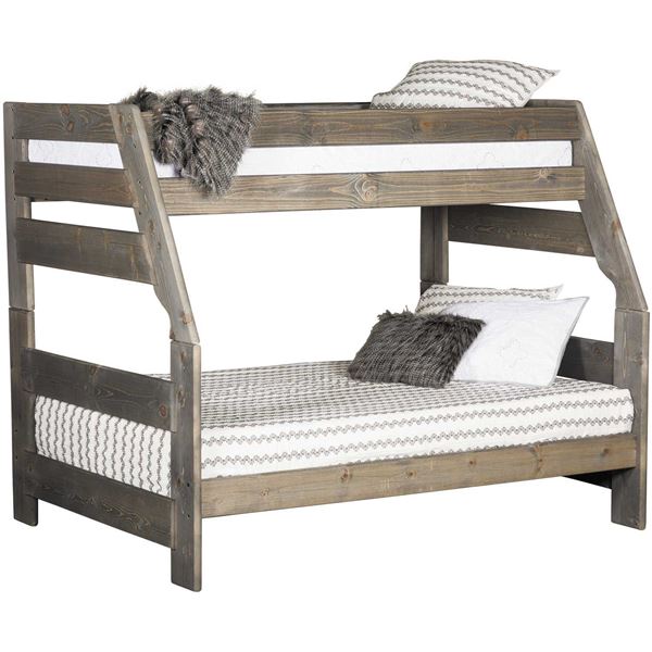 Cheyenne Driftwood Twin Over Full Bunk, Twin Or Full Bed