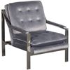 Picture of Colette Tufted Gray Chrome Chair