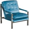 Picture of Colette Tufted Blue Chrome Chair