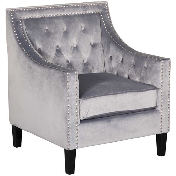 Picture of Tara Tufted Gray Chair