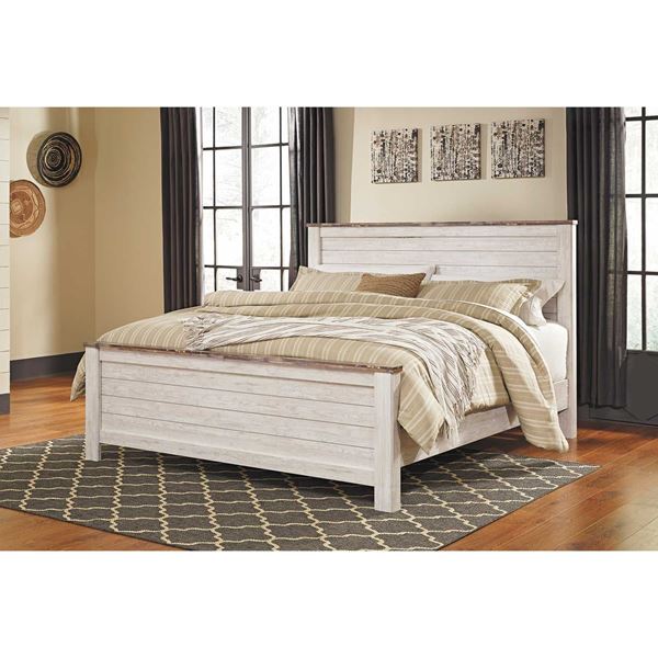 Willowtown California King Panel Bed, American King Bed