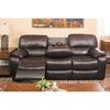 Picture of Wade Brown Top Grain Leather Power Reclining Loveseat