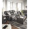 Picture of Persiphone Charcoal Leather Reclining Sofa
