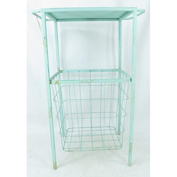 Picture of Mint Blue Basket Table