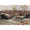 Picture of Nantahala Coffee 7 Piece Reclining Sectional with LAF Chaise
