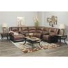 Picture of Nantahala Coffee 7 Piece Reclining Sectional with RAF Chaise