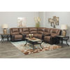 Picture of Nantahala Coffee 7 Piece Reclining Sectional with RAF Chaise