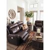Picture of Wyline Leather Power Reclining Console Loveseat with Power Adjustable Headrest