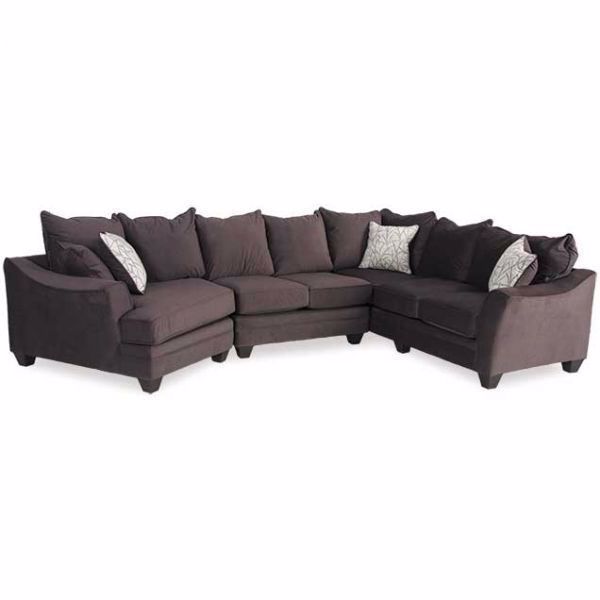 Picture of Flannel Seal 3 Piece Sectional with LAF Cuddler