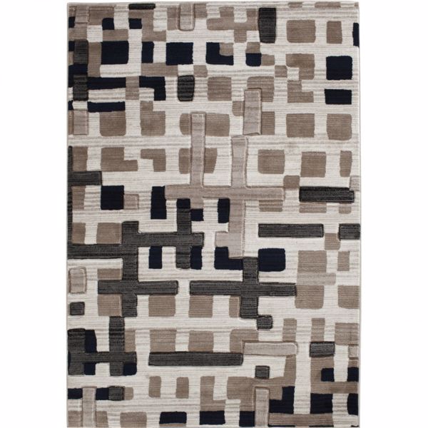 Picture of Apex Pirro Beige White 8x10 Rug