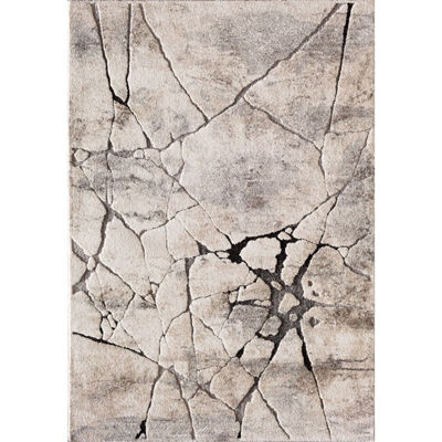 Picture of Grey Beige Crackle 8x10 Rug