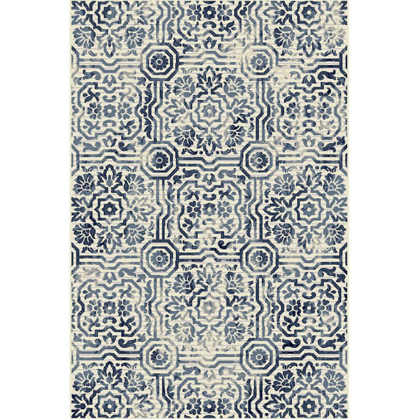 Picture of Audrina Blue Panels 5x8 Rug