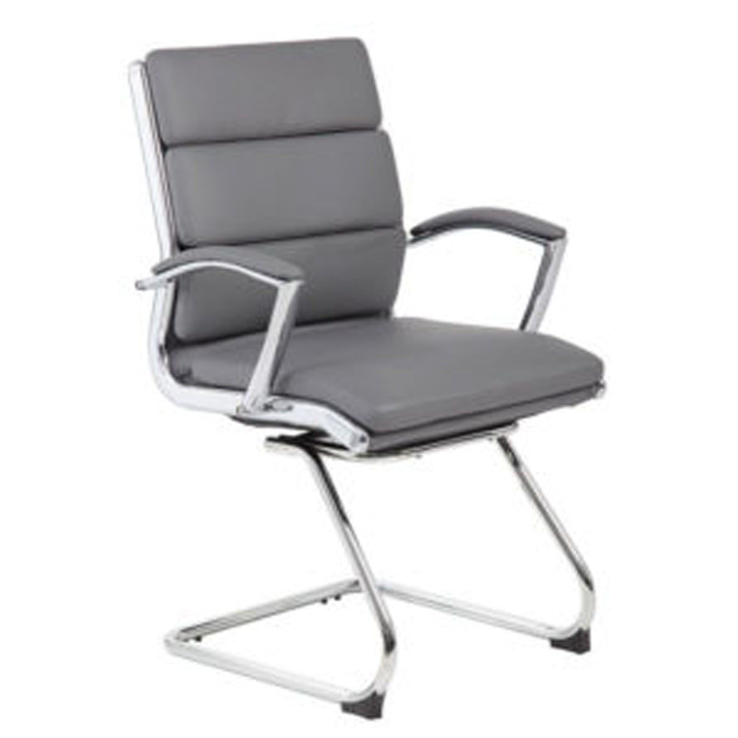 Boss Executive CaressoftPlustm Chair with Metal Ch | B9479-GY | AFW.com