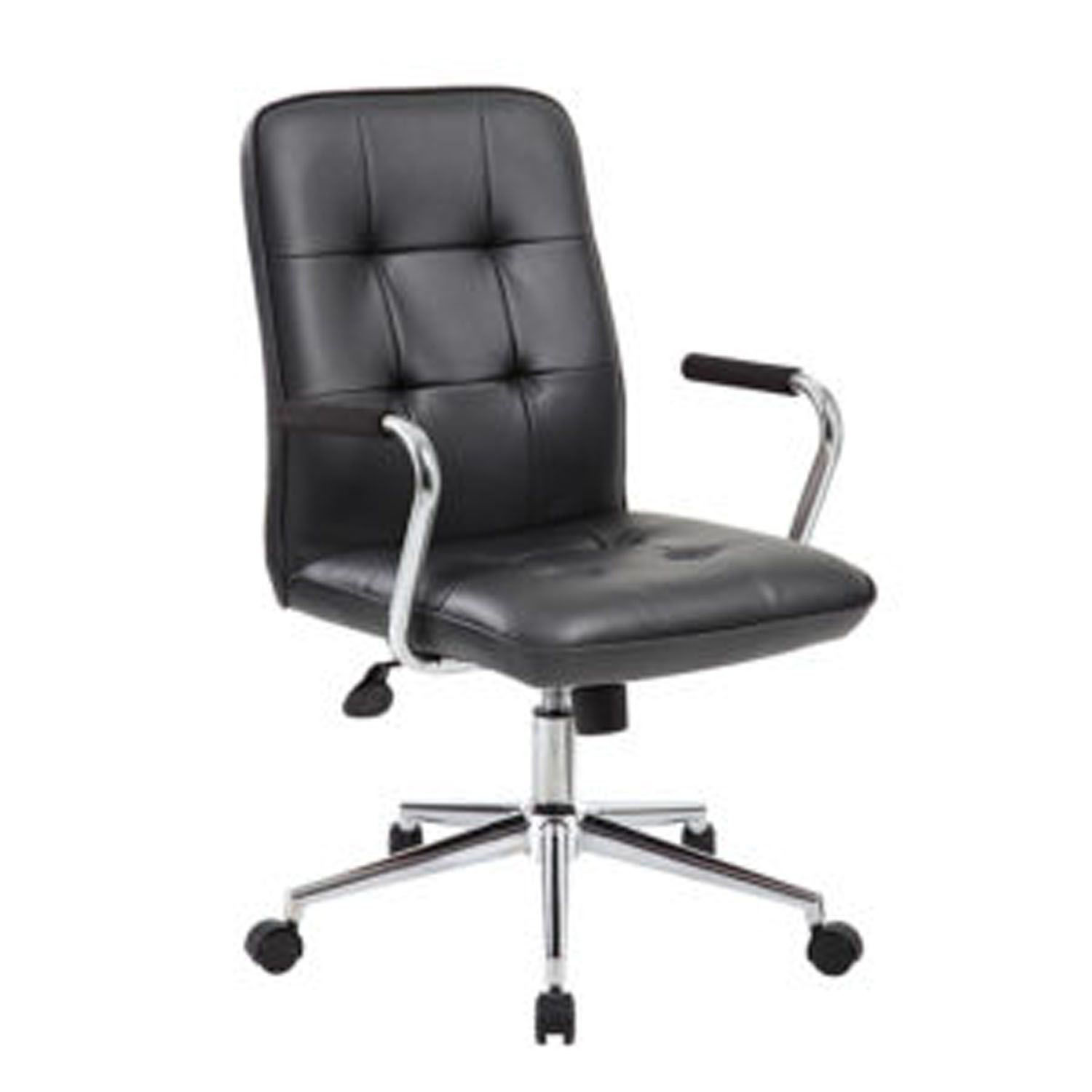 Boss Modern Office Chair w/Chrome Arms - Black* D | B331-BK | AFW.com