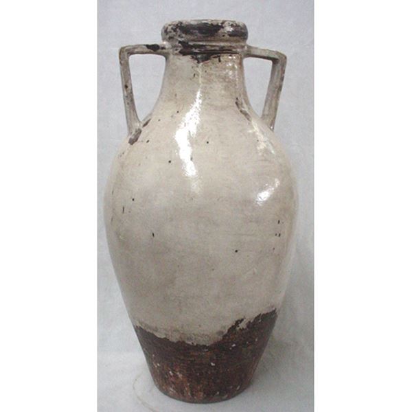 Picture of Ivory Distressed Large Floor Vase