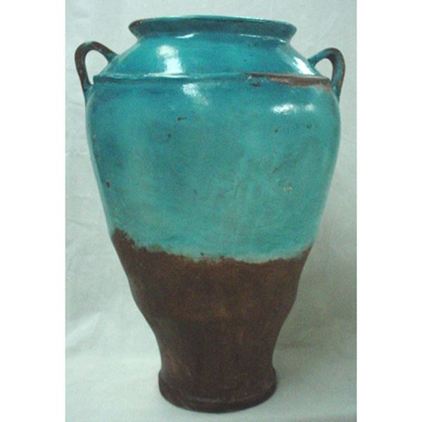 Picture of Teal Distressed Large Floor Vase