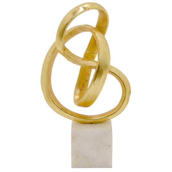 Picture of Gold Sculpture With Marble Base