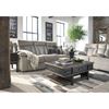 Picture of Mitchiner Grey Reclining Console Loveseat