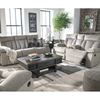Picture of Mitchiner Grey Reclining Sofa with Drop Down Table