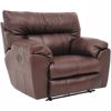 Picture of Walnut Italian Leather Power Recliner