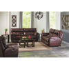 Picture of Walnut Italian Leather PWR Recline Sofa