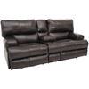 Picture of Wembley Chocolate Italian Leather Power Reclining Loveseat