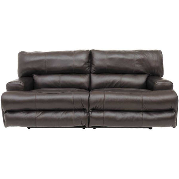 Picture of Wembley Chocolate Italian Leather Power Reclining Sofa